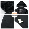 Mäns ner Parkas Treesolo S Winter Warm Thick Plus Size Cotton Löstagbar hattjacka 5xl Outwear Pocket Classic Coat 220907