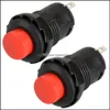 Switches 2pcs bloqueio de bloqueio automático botão de push-on-off boat interruptor 12mm 428 B00274 Drop Deliver