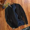 Giacche da uomo Giacca a vento all'ingrosso Abbigliamento double face Uomo Baseball Pilot Bomber Giacca in puro cotone Hip Hop Cappotto streetwear 220929