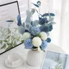 Decorative Flowers Nordic Flower Bouquet Anemone Wedding Bridal Silk Artificial DIY Srapbook Home Party Decoration Fake 2022