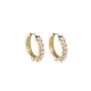 Hoop Earrings Gold Fashion Pearl Women's Summer Small Fragrance 2022 Net Red