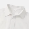 Men's Casual Shirts Mens Turn Down Collar Shirt Men's Spring Fashion Top Solid Color Turndown Tops Button Work T Men