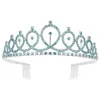 Fermagli per capelli Moda semplice Diademi e corone per le donne Corona di strass Fasce per capelli Pettini Fasce per capelli Compleanno Gioielli da sposa