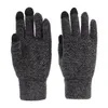 Зимние сенсорные экраны перчатки женщины теплые растягивающие вязаные рукавицы chenill