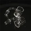 Full Weld Bordo smussato Terp Slurper Blender Fumatori 14mm Quarzo Banger 2 stili Chiodo per dab rig Bong in vetro raccogli cenere