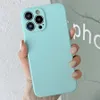 الحالات الخاصة بـ iPhone 15 Pro Max 14 Plus 13 Mini 12 11 Candy Color Soft Silicone Rubber Rubber Matte Gover