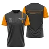 F1 Formel One Team Uniform Men's Short Sleeve Fan T-shirt Casual Sports Round Neck Racing Suit