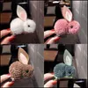 Клипы для волос Barrettes Cartoon Rabbits Дети девочки осень зима милые ежедневные подарки для вечеринок AC VIPJEWEL DHZQM