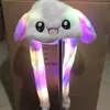 Light Up Headdland Party Favors Led Jump Bunny Wair Hooopplush Animal Move Head Arress Hampress Halloween Пасхальные костюмы C0907