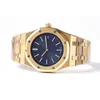 Luxury Watches For Mens Mechanical Diver 39mm 15202 Eta 2121 Movement Full Gold Brand Geneva Designers Wristwatches 1LQ2