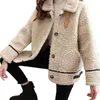 Pelliccia da donna finta donna maglione in pile di agnello primaverile cappotto femminile addensato giacca calda allentata casual pelliccia spessa tutto abbinato un cardigan in peluche 220906