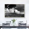 Painting Black and white Tower Oil on Canvas Scandinavian Posters and Prints Cuadros Wall Art Pictures For Living Room