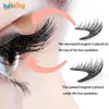 Magnetic Eyelashes With 2 Lashes 3D False Natural For Mink Eyelashes Extension Long Faux Cils Magnetique X073
