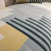 Coprisedie Moderno Semplice Cuscino per divano Stripe Four Season Poltrona Schienale Asciugamano Antiscivolo Divano Lussuoso 3 posti 220906