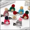 Party Favor Christmas Hairpin Fashion Wool Cap Knit Hat Hair Clip Children Girls Cute Headwears Mti Color Style 1 1Gl H1 Drop Deliver Dhmns