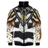 メンズジャケット2022春秋ファッションクール3Dデジタル印刷メンズカジュアルフラワーバードOネック長袖コートトップM-5XL