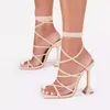 Sandalen Sommer Plus Size Heels Damenschuhe Europäische und amerikanische Mode hochhackige Stiletto Cross Strap Damen offene Spitze