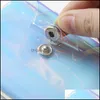 F￶rvaringsp￥sar vattent￤tt laserkortfodral transparent PVC damms￤ker kort hoder h￥llbara pures pl￥nbokv￤ska med snap f￤stelement 3cs e19 dr dhqhu