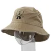 Stingy Brim Hats Bad Bunny Bucket UN VERANO SIN TI Pescador Mujer Verano Plegable Bordado Sol Algodón Hombre Playa 220907