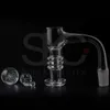 DHL Smoke Totalmente soldado Borde biselado Cuarzo Banger XXL Retenedor de calor Terp Slurper Nail 10/14/18 mm para Dab Rigs Pipes Bong