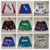 Lightning Edition All Basketball Shorts JUST DON Stitched With Pocket Zipper Sweatpants Mesh Retro Sport