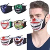 M￡scara de Halloween Scary Funny Horror Mask de algod￣o adulto pode ser m￡scaras ￠ prova de poeira