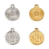 Charms 5pcs Huile en acier inoxydable Pendentif Pendre en relief Fabrication pour le collier DIY Bracelet Boucle d'oreille Bijoux Accessoires