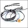 Altri braccialetti Braccialetti di girasole bohémien Bracciale di amicizia intrecciato intrecciato a mano per le donne Gioielli da spiaggia con ciondoli U3Fz Drop Deli Dhcei