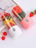 Juicers 300ml 4/6 Blades Portable Electric Fruit Juicer Home USB Rechargeable Smoothie Maker Blenders Machine Sports Bottle Juicing Cup