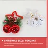 Forniture per feste 2 pezzi Campane di Natale Ciondolo Albero di NataleFai da te Appeso Stella Ornamento Decorazione armadio Accessori Home Shop Decor