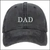 Ball Caps Baseball Cap Male Female Mom Dad Couple Hat Womens Mens Caps Hip Hop Snapbacks Letter Embroidery Cotton Washed Sna Lulubaby Dhiyt