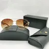 Wholesale Retro Fashion sunglasses Famous Brands Oversized Luxury Designer Custom Mens Sunglasses Women 2022 Sun Glasses Sunglass with black box