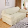의자 덮개 1 2 3 4 Seater Seersucker Sofa Slipcover High Stretch Couch 커버 두꺼운 코너 보호기 탄성 220906