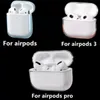 For Airpods 2 pro airpod 3 Headphone Accessories Solid Silicone Cute Protective Earphone Cover Apple Wireless Charging Box Shockproof Case