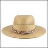 Brede Rand Hoeden Strand Zonnehoed Voor Vrouwen Mannen Schaduw Vrouw Man Lente Zomer Panama Jazz Top Cap Meisje St Brede Rand Hoeden Vrouwen Carshop2006 Dhado