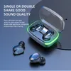 Y60 tws gamer earbuds led display mini earphone wireless auriculares black earbuds with power bank