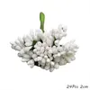 Faux Floral Greenery White Tema Artificial Flower Flor Flour Threads Burries Bundle DIY Christmas Decoration Wedding Bolo Caixa de presente Wrinalh Decor J220906