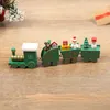 Drewniany pociąg świąteczny Ozdoba Wesołych Świąt Dekoracja dla domowych prezentów Noel Natal Navidad Nowy rok 2023