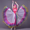 Porter des costumes de performance de danse folklorique classique féminine robe de flamenco vêtements de salle de bal moderne pour les femmes vo1062