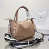 Designer Handbag Leather Hobo Bags Crossbody Tote Bag Women Shoulder Bag Adjustable Splice Letters Striped Nylon Strap Hardware Letter Metal