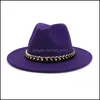 Stingy Brim Hats Men Women Jazz Hat Formal Hats Wide Brim Cap Panama Felt Fedora Caps Lady Woman Trilby Chapeau Lovers Winte Lulubaby Dhwst