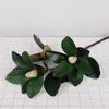 Fleurs décoratives décoration de la maison ornements Simulation plante feuille de Magnolia fleur Arrangement accessoires faux bourgeon avec des branches de fruits