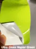 Premium Ultra Gloss fluorescerande Acid Lemon Vinyl Sticker Hela Shiny Car Wraps som täcker film med Air Release Initial Low Tack Glue Självhäftande folie 1.52x20m 5x65ft