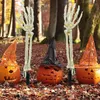 Halloween-Spielzeug, 2 Stück, Skelett-Hand, Solar-LED-Licht, Outdoor, Totenkopf-Arm, Pfähle, leuchtende Hausgarten-Rasenlampe, Halloween-Dekoration, Zubehör, Party-Requisiten 220908