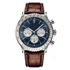 Luxury Stainless Steel Quartz Men Watch Fashion Blue Black Sapphire Watch Luxury Designer Multi-kinetic Watch