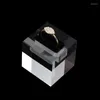 Mücevher Torbaları Akrilik Açık Yüzük Ekran Tutucu Mağaza Halkaları İçin Stand Sehpa Depolama Mücevher Organizatör Kılıf Kutusu Blok Prop