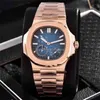 Luxury Watch Online 5712 / 1A Black Dial Mens Automatic Hand Watches 18K Rose Gold Reserve