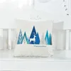 Cuscino hap-deer nordico blu bianco moderno moderno minimalista geometriche strisce rhombus astratte arte decorazione per la casa per sedia da ufficio
