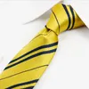 Bow Ties College Boys Stripe Red Neck granatowy żółty zielony szczupły krawat dla mężczyzn