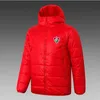 Fluminense FC Men's Down Phoodie Jacket Winter Leisure Sport Coatフルジッパースポーツ屋外暖かいスウェットシャツロゴカスタム